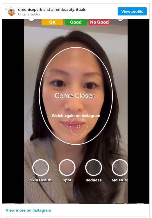 instagram2 Instagram - PERSONALIZE YOUR SKIN CARE ROUTINE WITH AI SKIN ANALYSIS